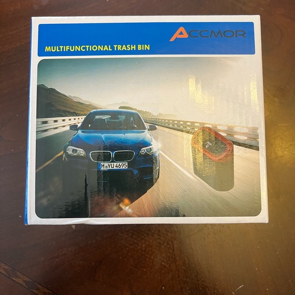 Accmor Black Multifunctional Trash Bin with Lid - Picture 5 of 6